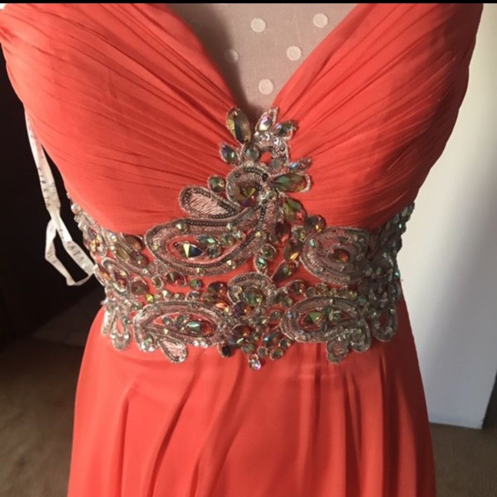 Coral dress